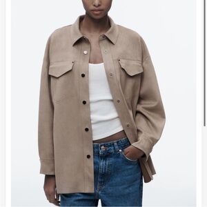 Zara Women's Beige Utility Jacket